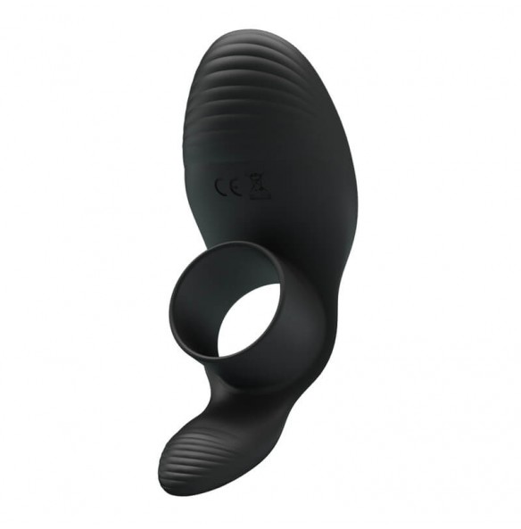 PRETTY LOVE - Male Vibrating Massager Cock Ring (Black) PRETTY LOVE - Male Vibrating Massager Cock Ring (Black)